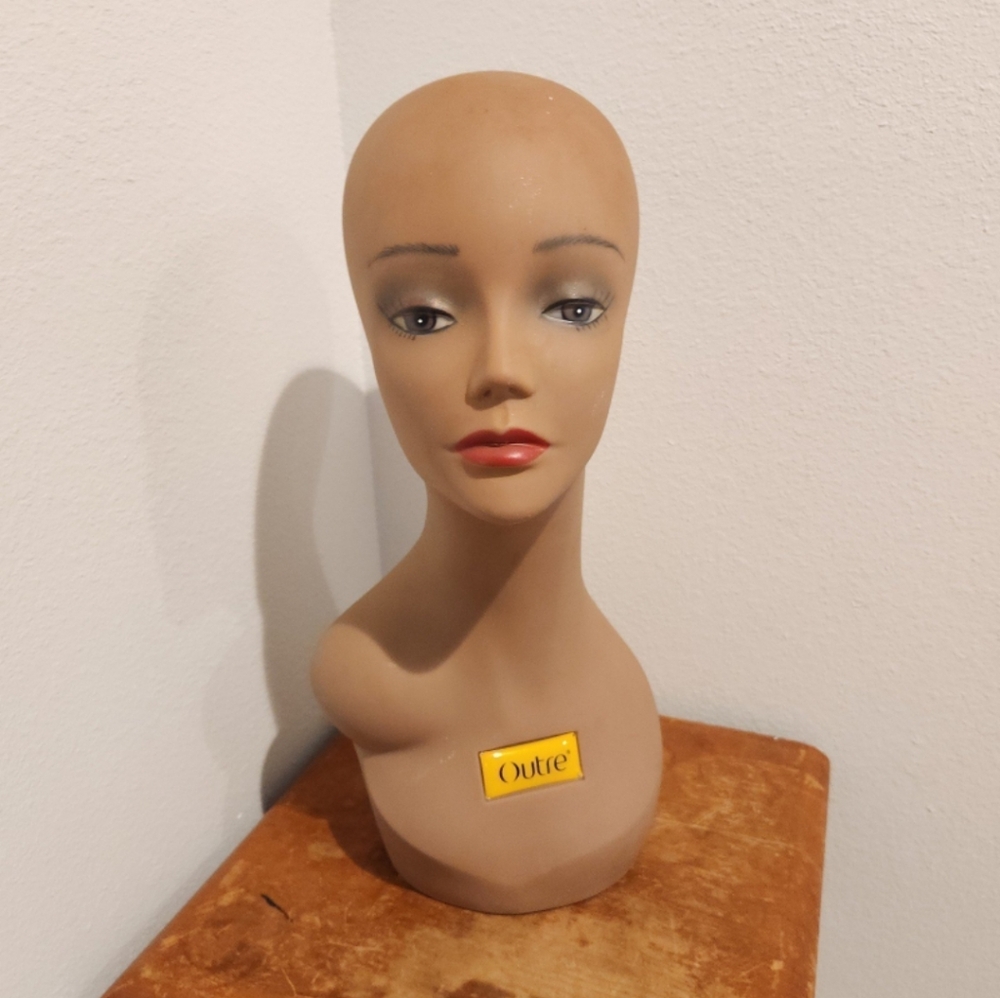 Female wig display piece- HAIR PIECE HOLDER = STORE ORGANIZER